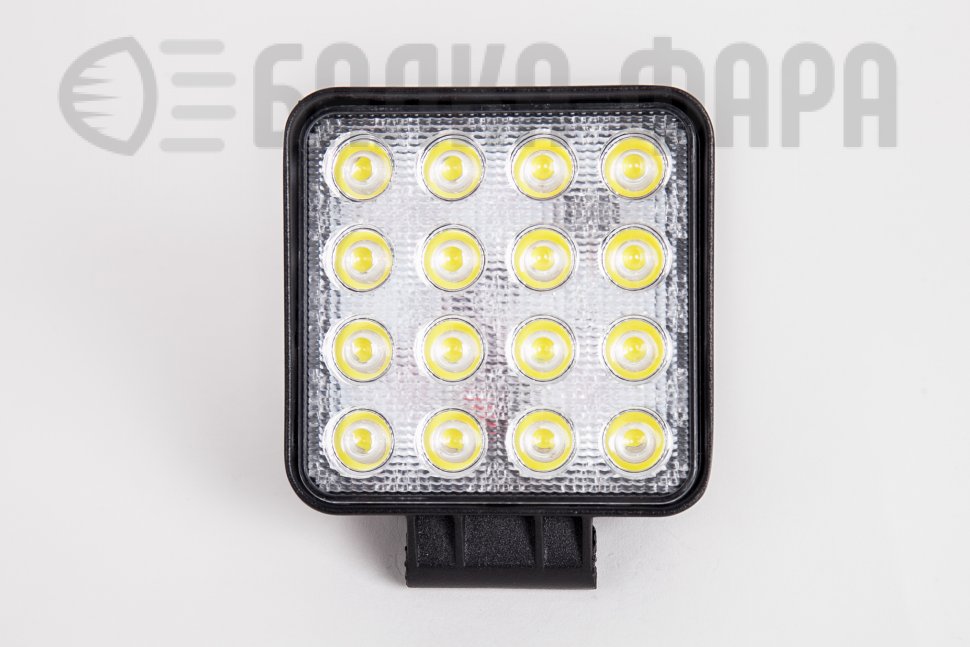 Светодиодная фара квадратная ближнего света, 48 Ватт, серия 1015